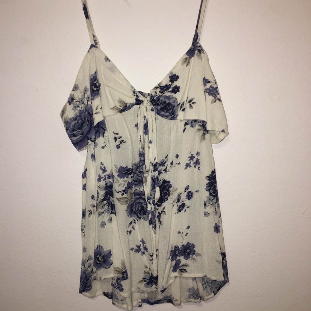 Cut out floral blouse